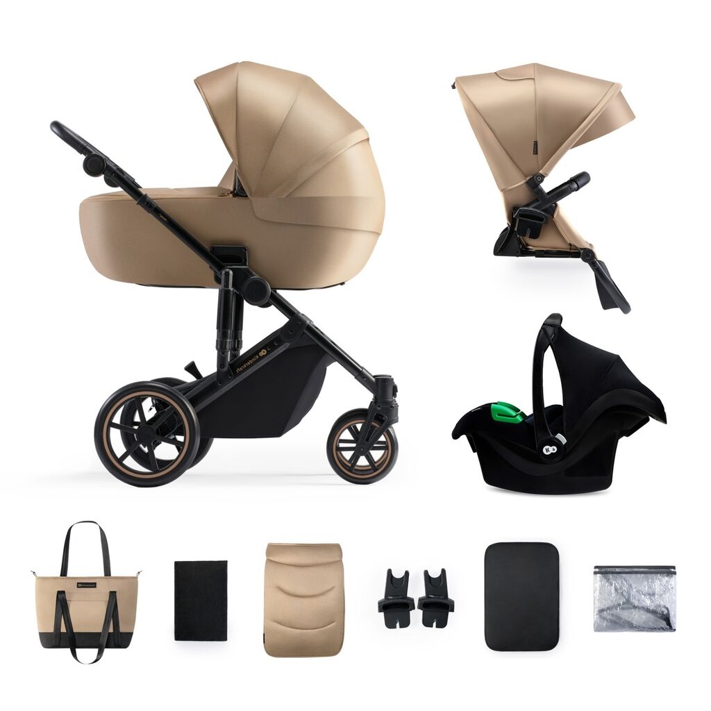 Kinderkraft Kolica 3u1 Prime 2 Pro, Bež