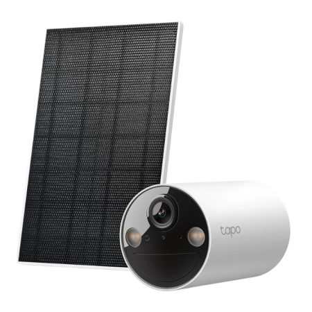 TP-Link Tapo C410 KIT Solar Powered security camera kit, 1 x Tapo C410, 1 x Tapo A201, 2K, 2.4 GHz, solar panel, non-stop power, flexible solar installation, smart detection and notifications
