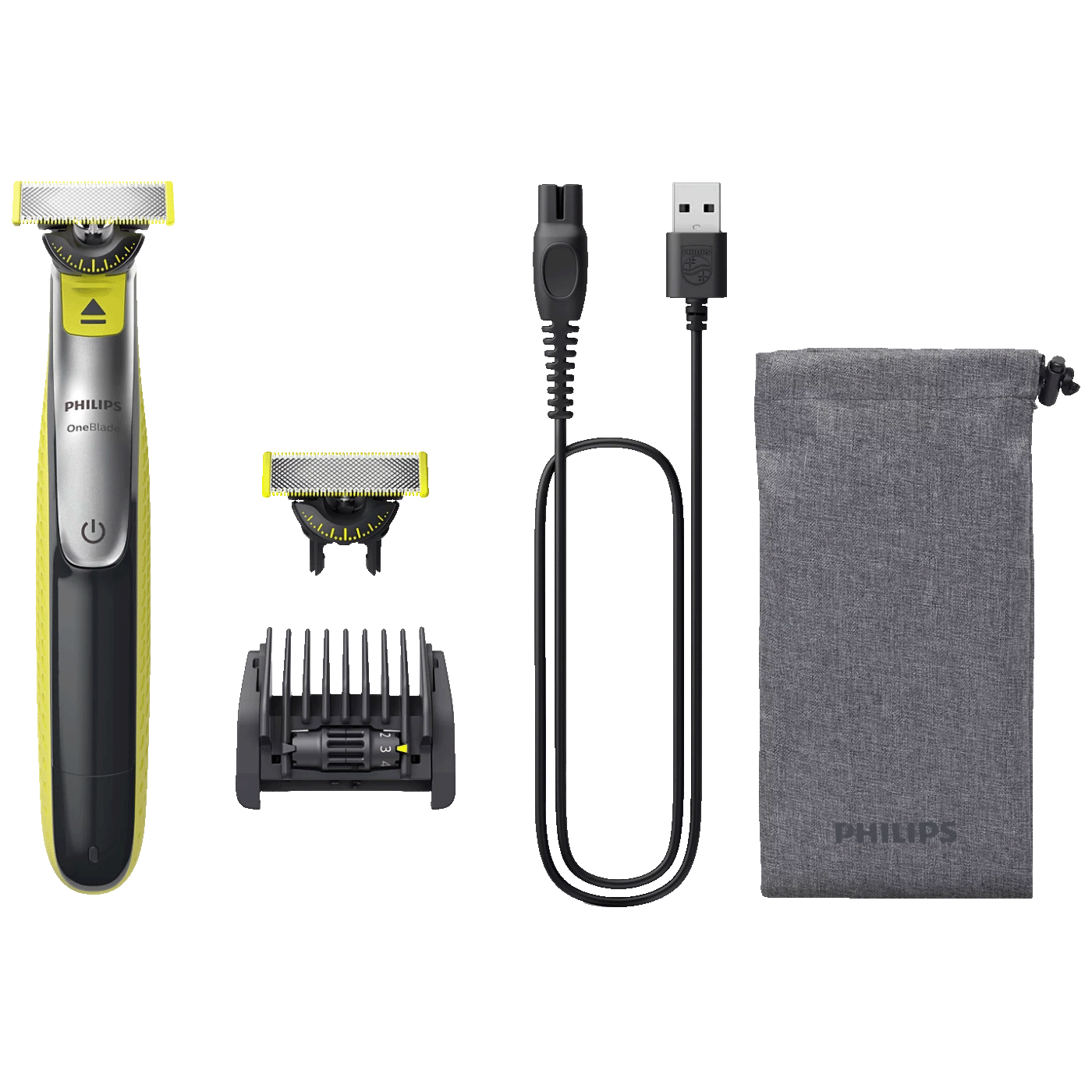 Philips Aparat za brijanje, trimer OneBlade Face, Sivi