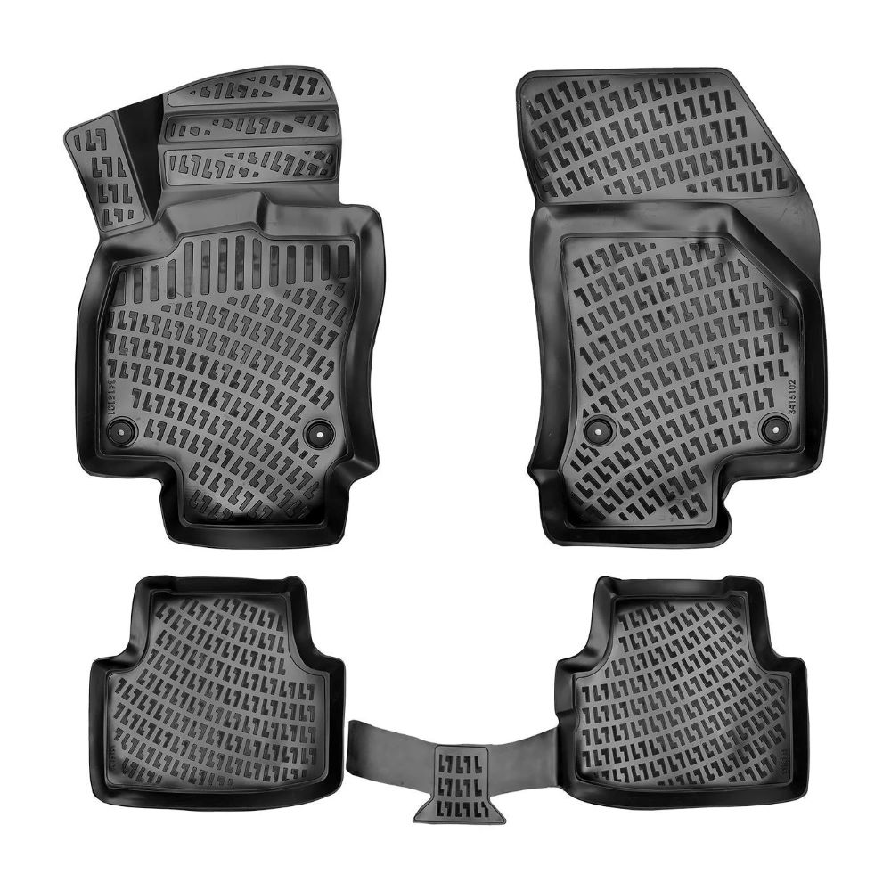 Tipske gumene auto patosnice Škoda Octavia 2012-2020, 3D, Duboke