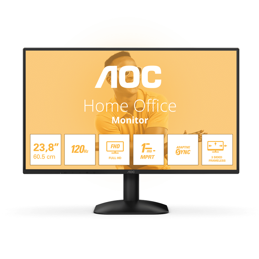 Aoc Monitor 24B31H, 23,8", FHD, 1920x1080 | Ananas