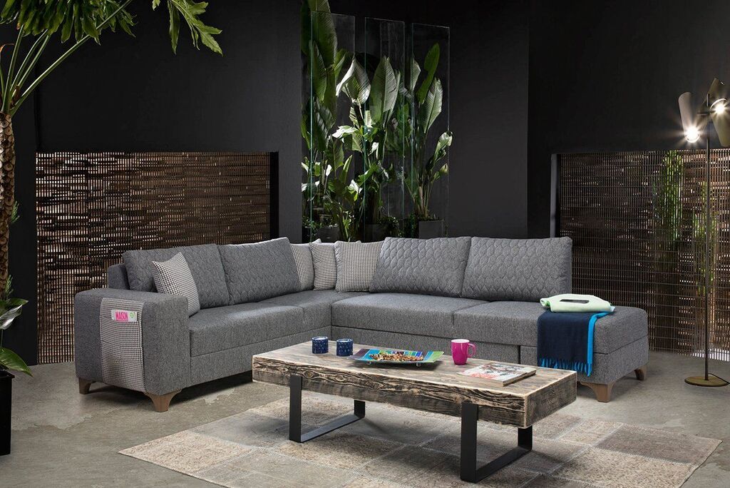 Atelier del Sofa Ugaona sofa na razvlačenje, Loft, 230 x 285 cm, Svijetlosmeđa