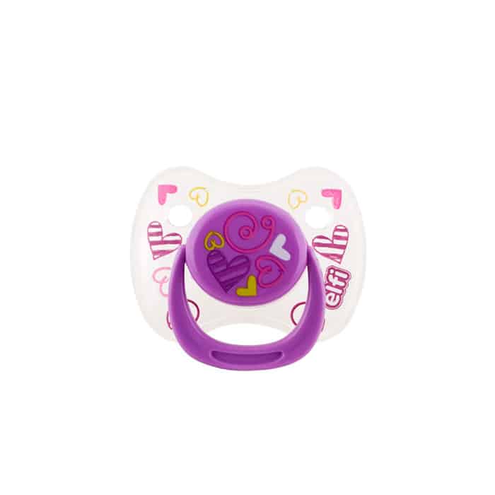Elfi Silikonska varalica Baby Dream, 0-6m, Ljubičasta
