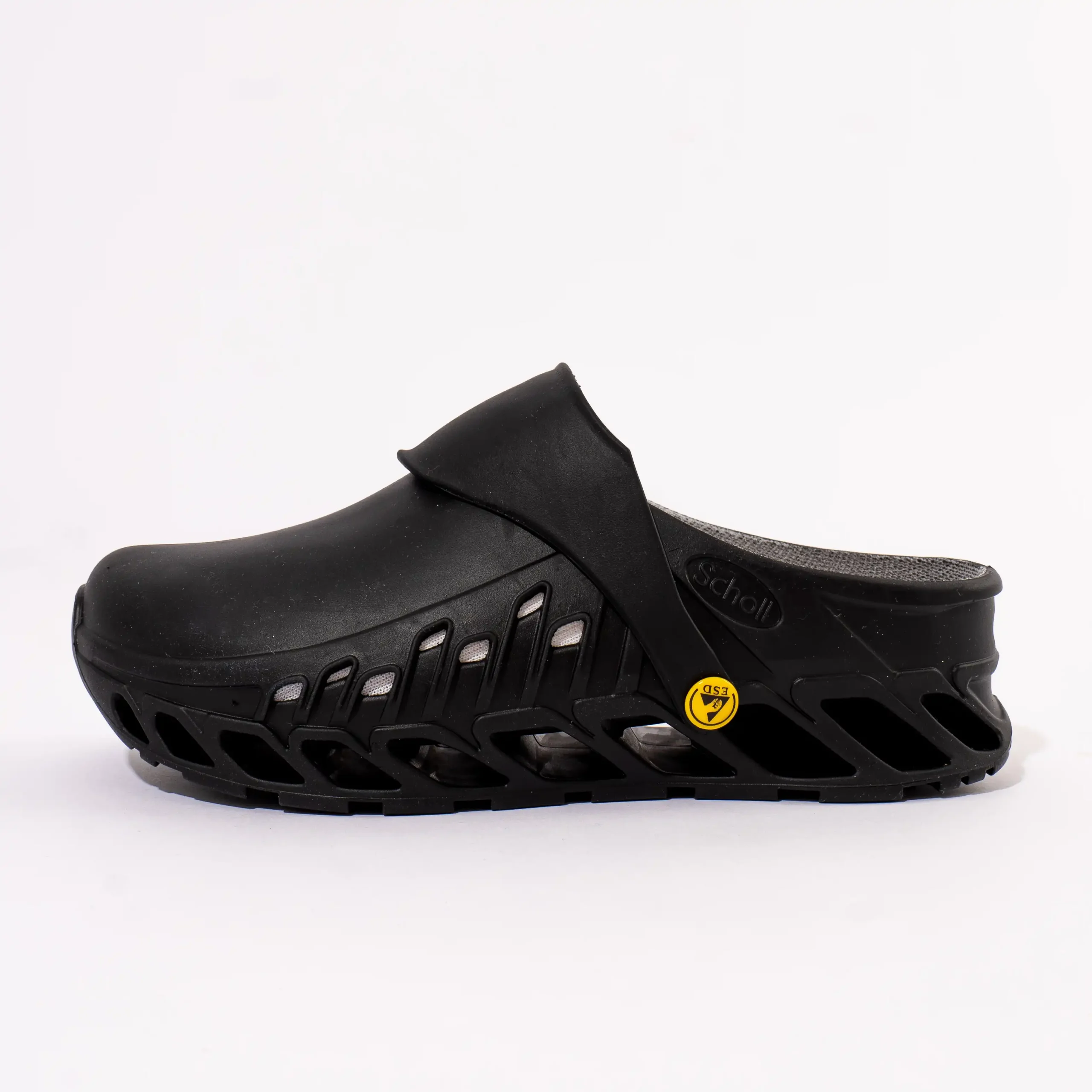 Scholl Klompe Evoflex, Crne