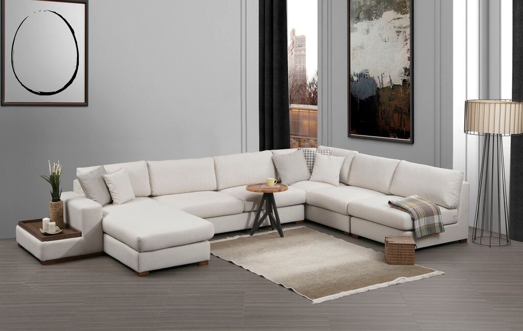 Atelier del Sofa Kutni set Loop 10 95x85x272cm Bijeli