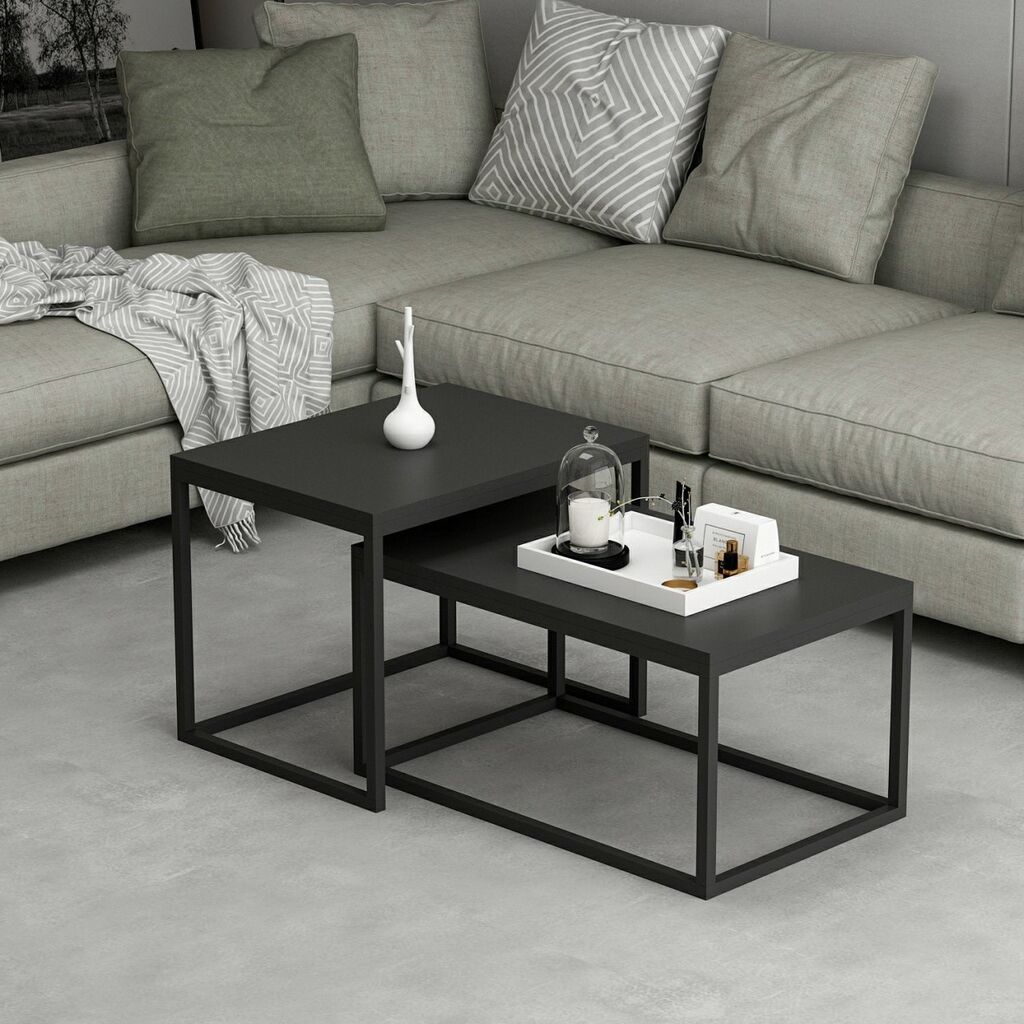 Hanah Home Set klub stolova, 2 dijela Leka Black