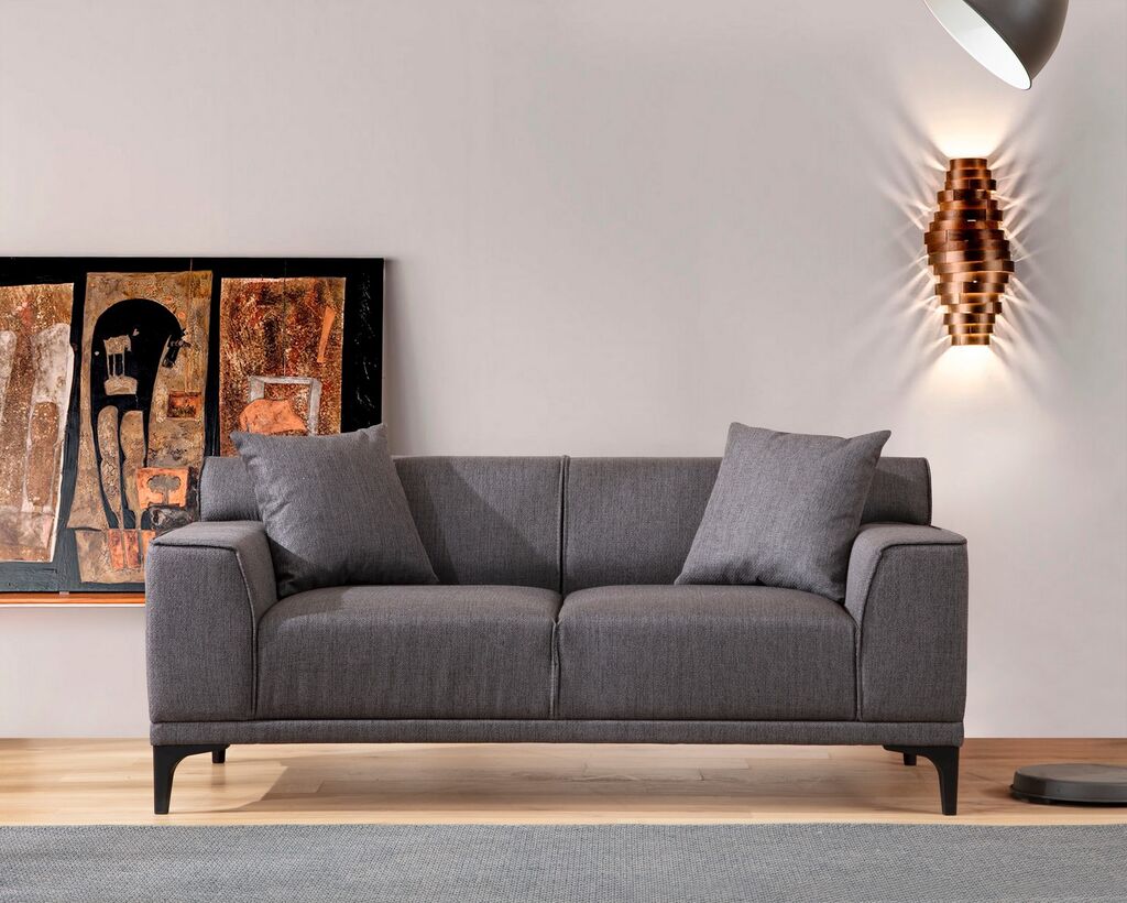 Atelier del Sofa Dvosjed Petra 2 163x86x69cm Antracit