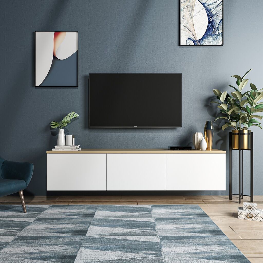 Hanah Home Neon TV polica, bijela