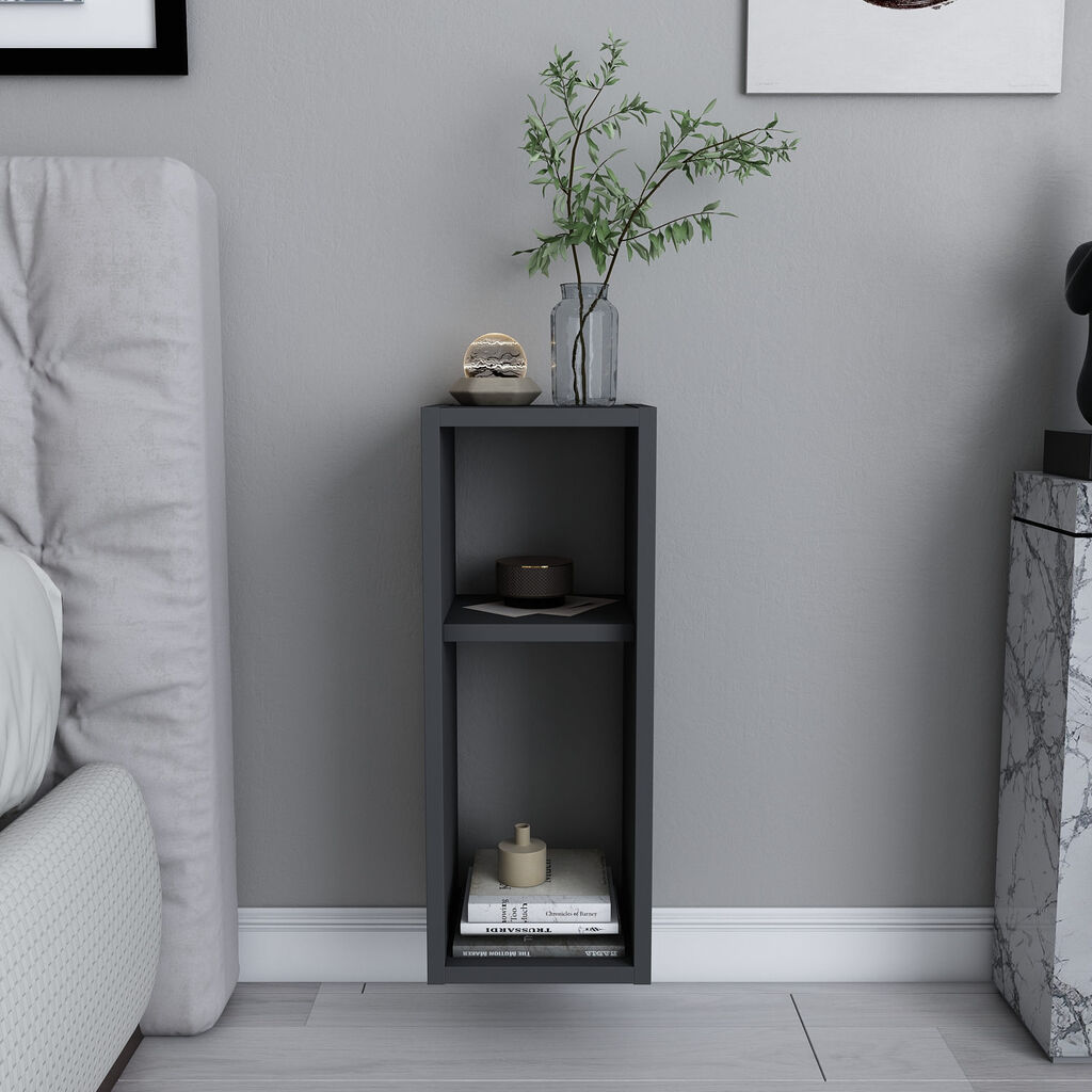 Hanah Home Noćni ormarić Sault 23,2x59,6x22cm Antracit