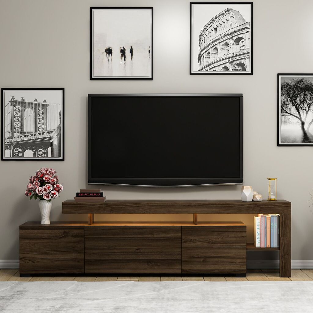 Hanah home TV komoda Bijeliz Orah