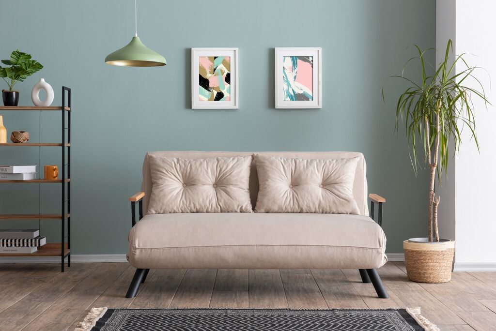 Atelier del Sofa Sando v2 Sofa, 2 sjedišta, krem ​​boje