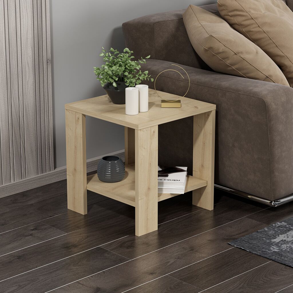 Hanah home Klub sto Midi Yan 40x40x42cm Hrast