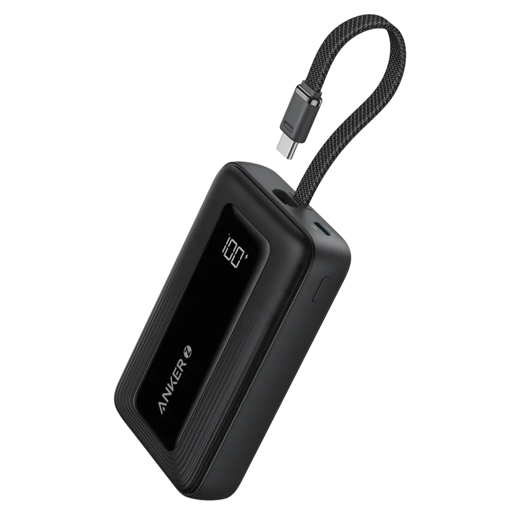 Anker Power bank Zolo, 10K, 22.5W, Built-In USB-C, Crni