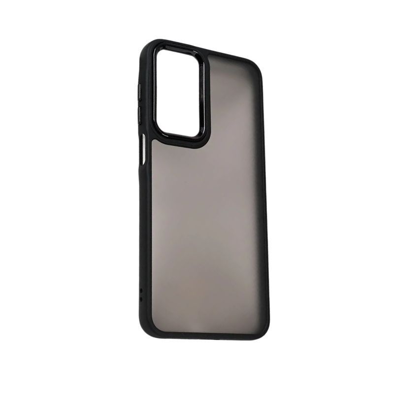 Silikonska maska za mobilni telefon Samsung A36 Frame, Crna