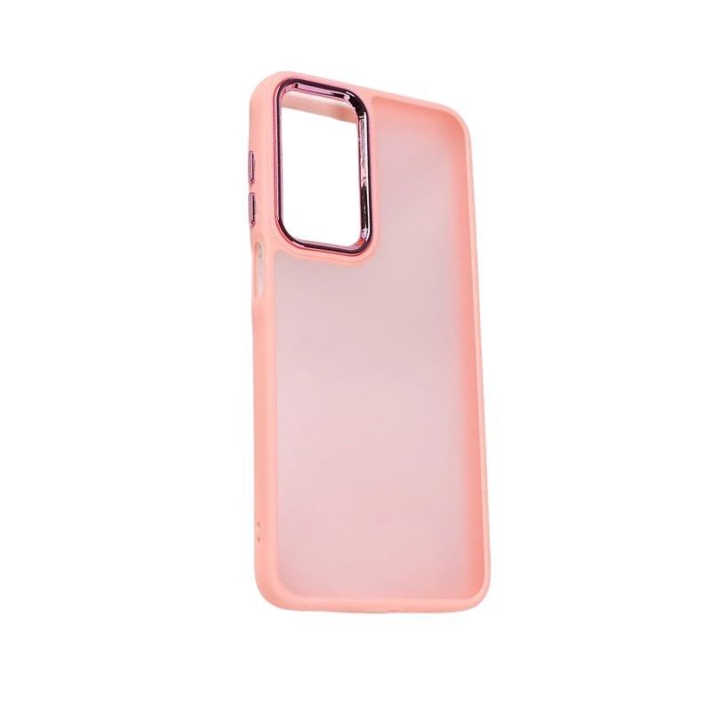 Silikonska maska za mobilni telefon Samsung A36 Frame, Roza