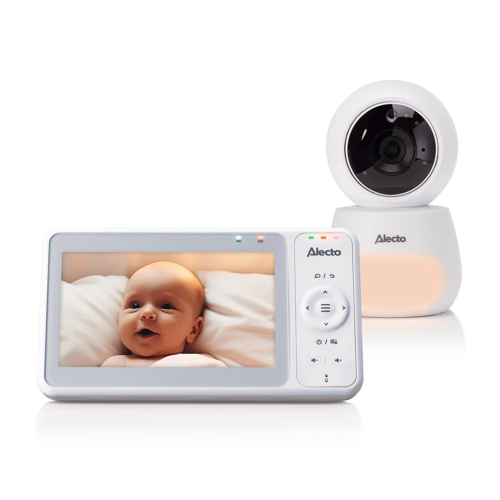 Alecto bebi monitor, HD kamera za snimanje pokreta, 5", beli