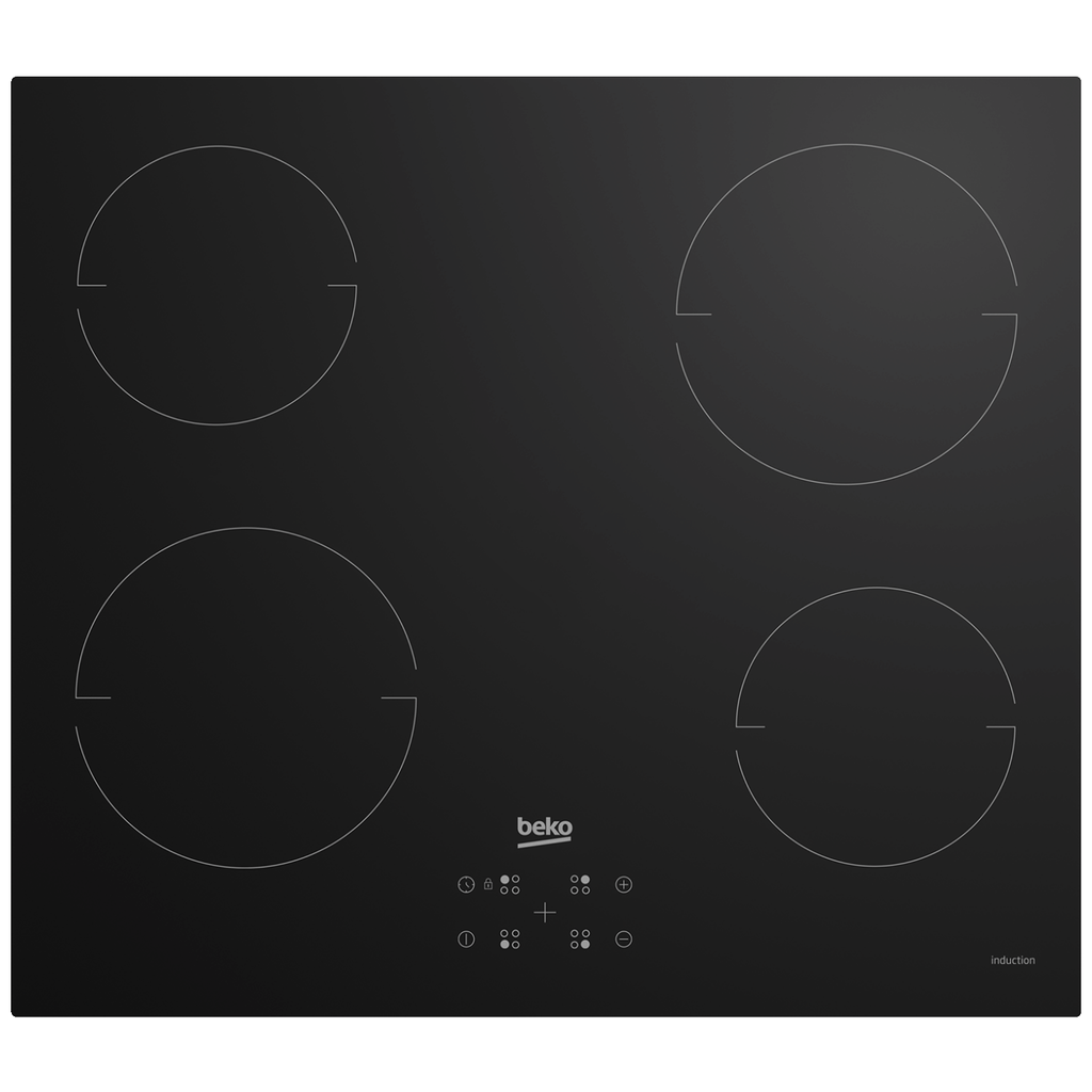 Beko Ugradbena indukcijska ploča za kuhanje, 60 cm, 5600 W, Crna