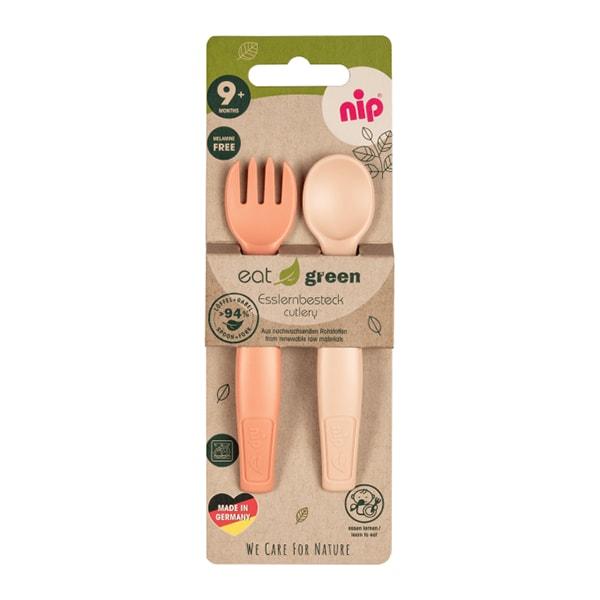NIP Green Viljuška i nož za decu 9m+