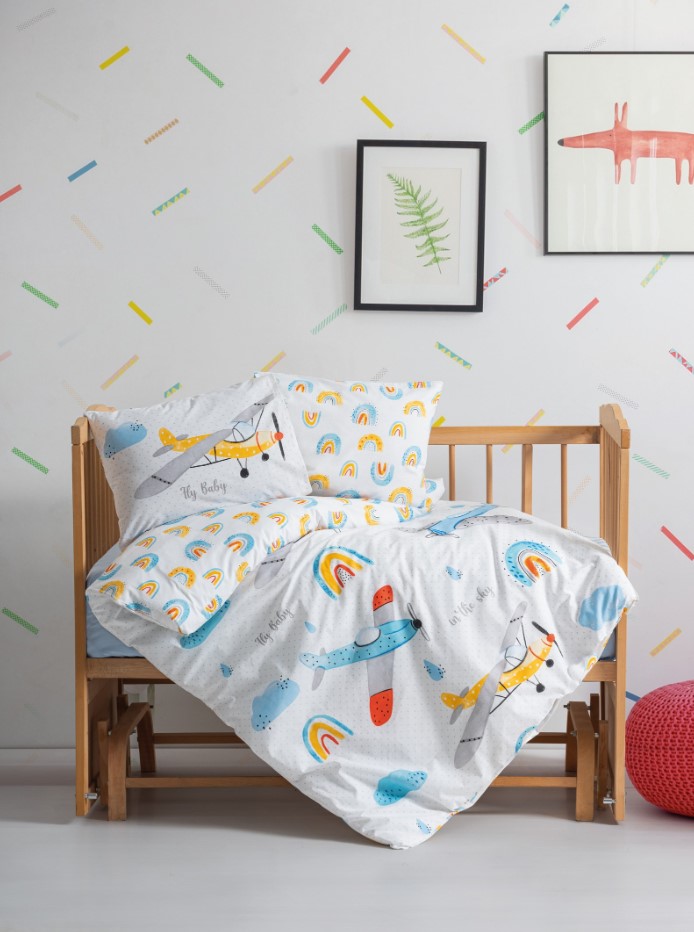 DEKOR DOM Posteljina za bebe CB Baby Line Sky, Šarena