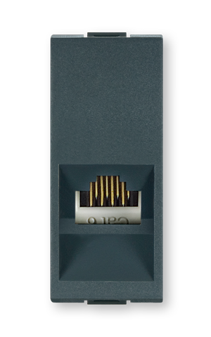 ALING-CONEL Komunikacijski konektor MODE RJ45 Cat 6 UTP 1M, Antracit