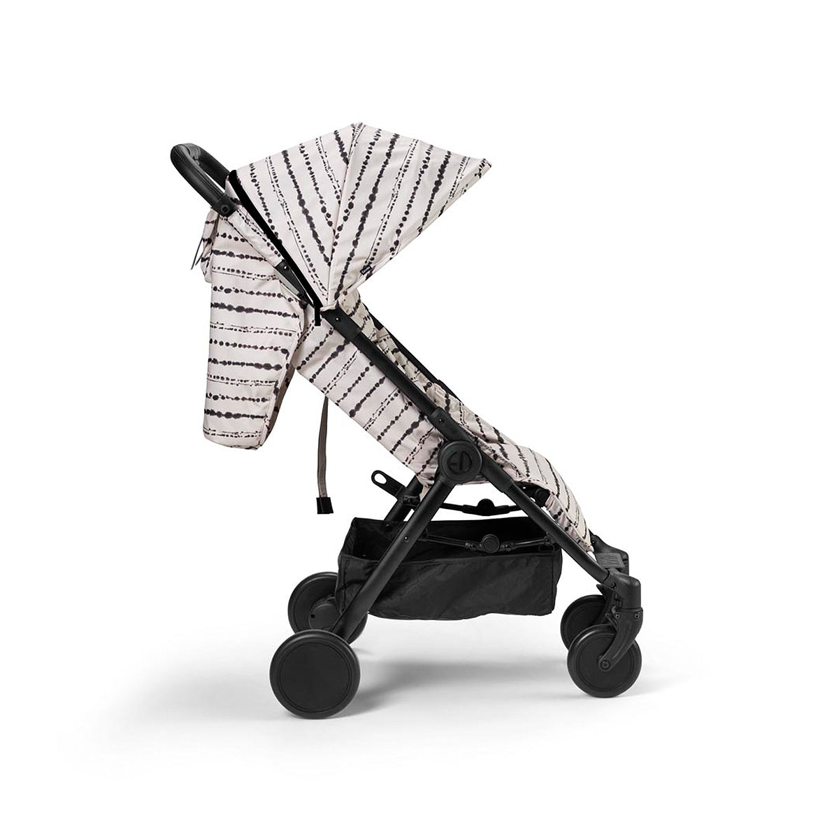 ELODIE DETAILS Kolica za bebe Mondo, Belo-crna