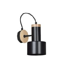 EMI Big Zidna lampa Foxtrot, Crna