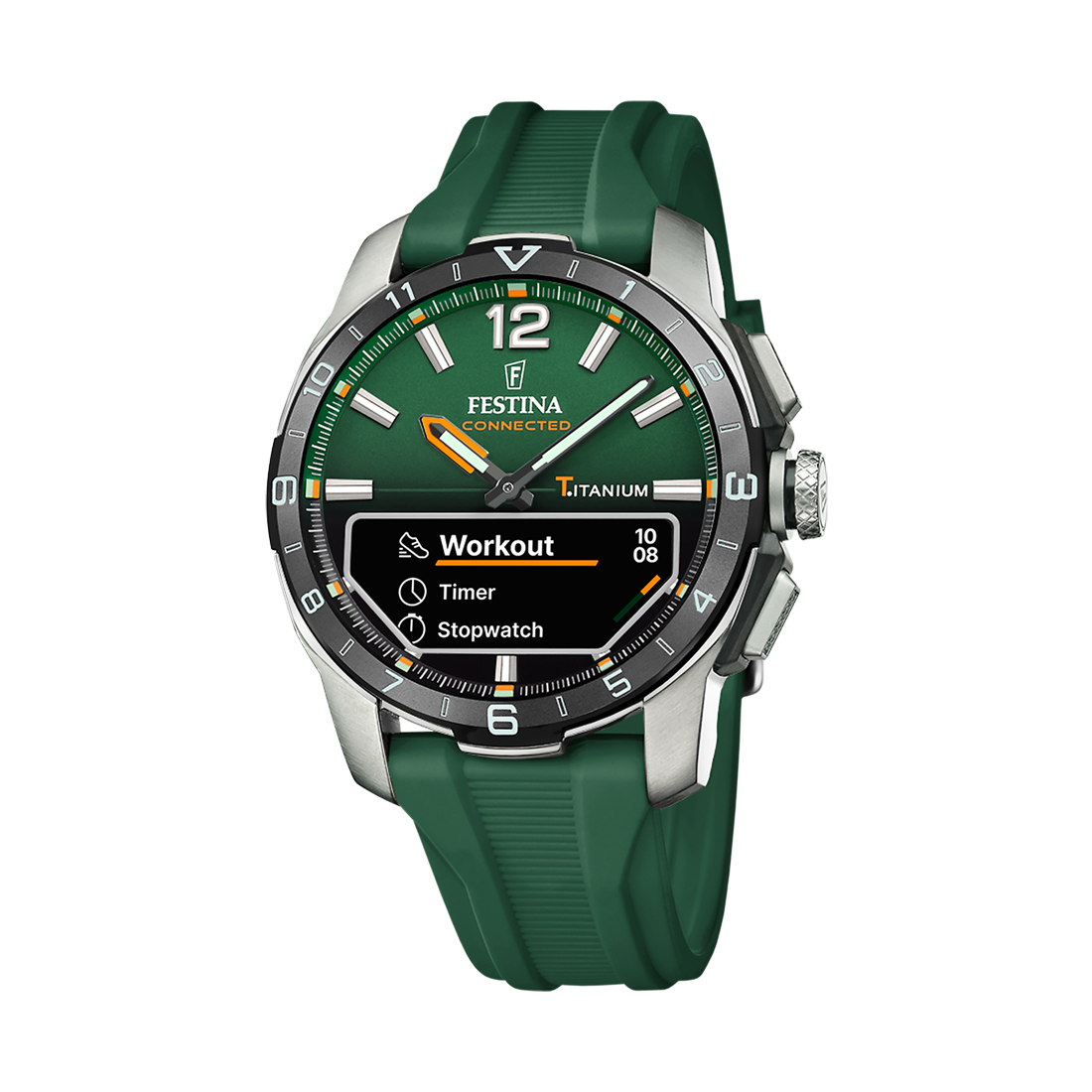 FESTINA Muški ručni sat F23000/2, Kvarcni mehanizam, Zeleno kućište, Zeleni