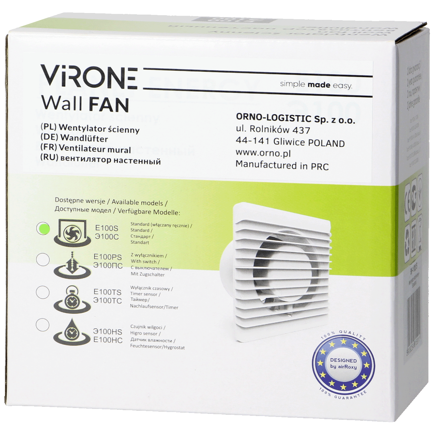Virone BF-100/VALVE Ventil za aspiratore