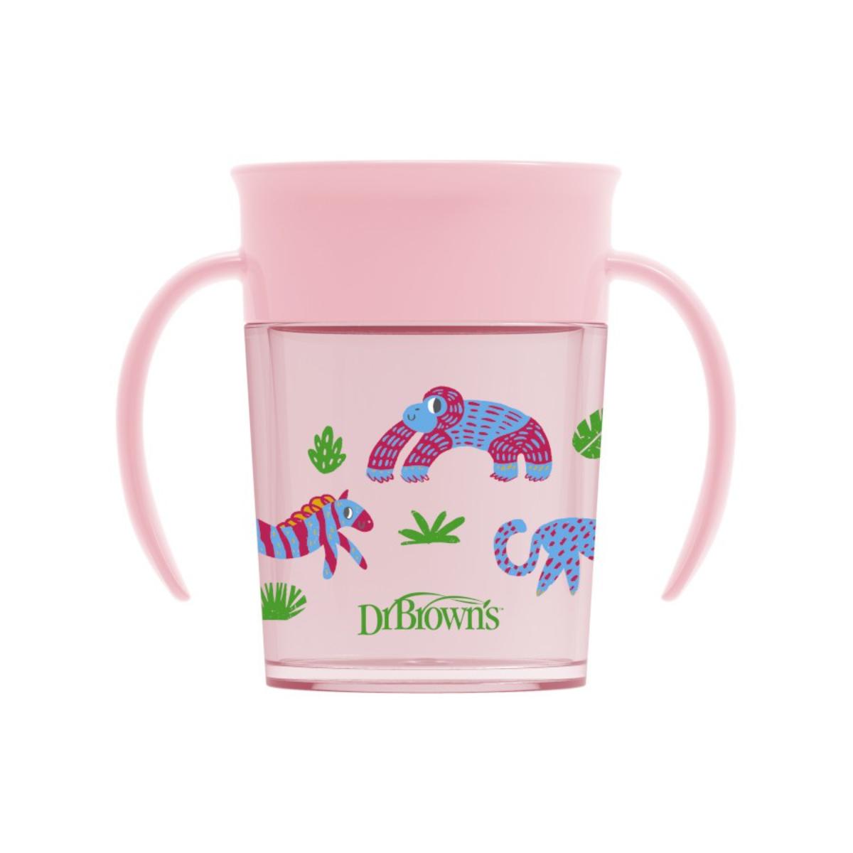 DrBrowns Šolja 360 Stepeni No Spill Tc71005, 200ml, Roze
