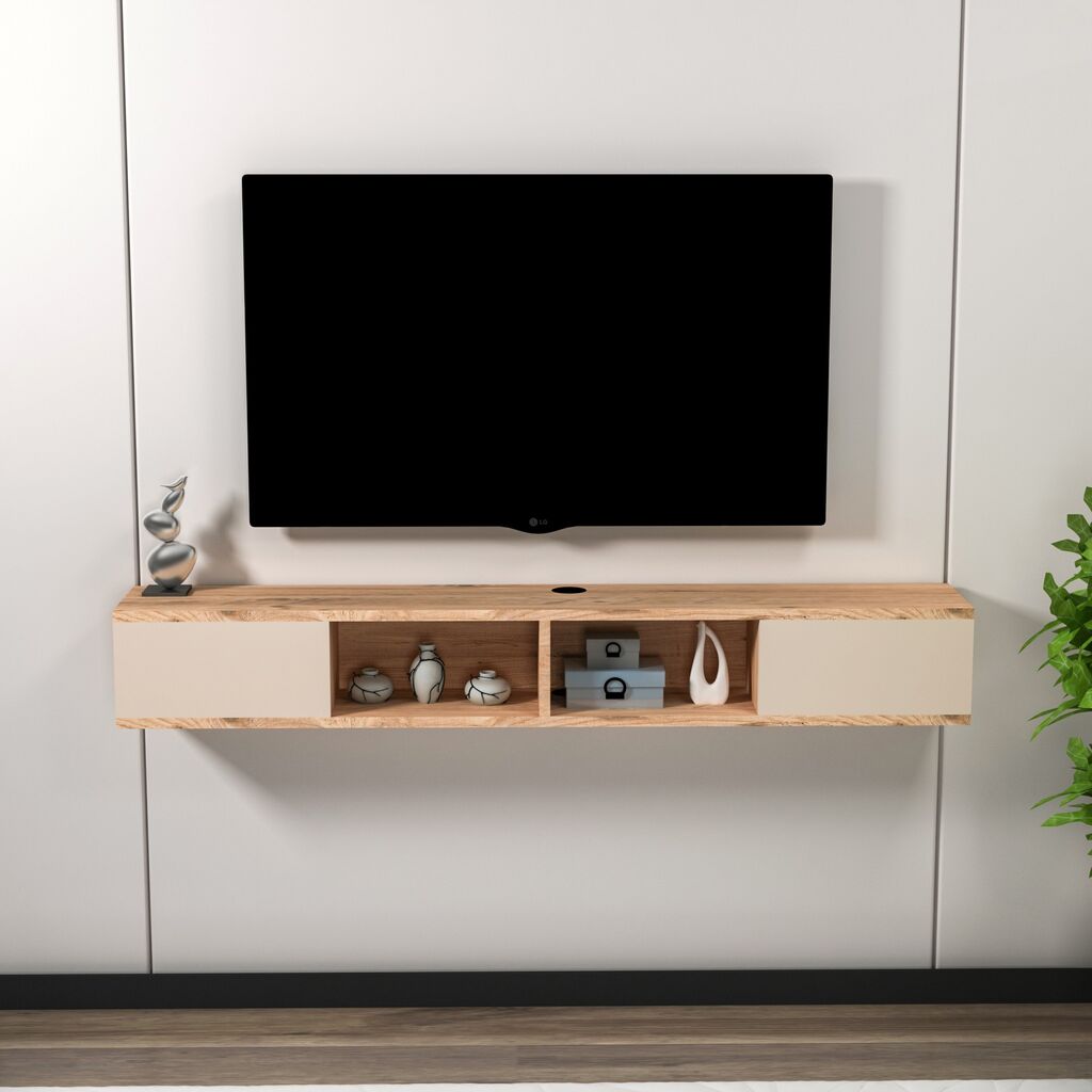 Hanah Home TV ormarić Mayer, 140x19,6x22 cm, Smeđa