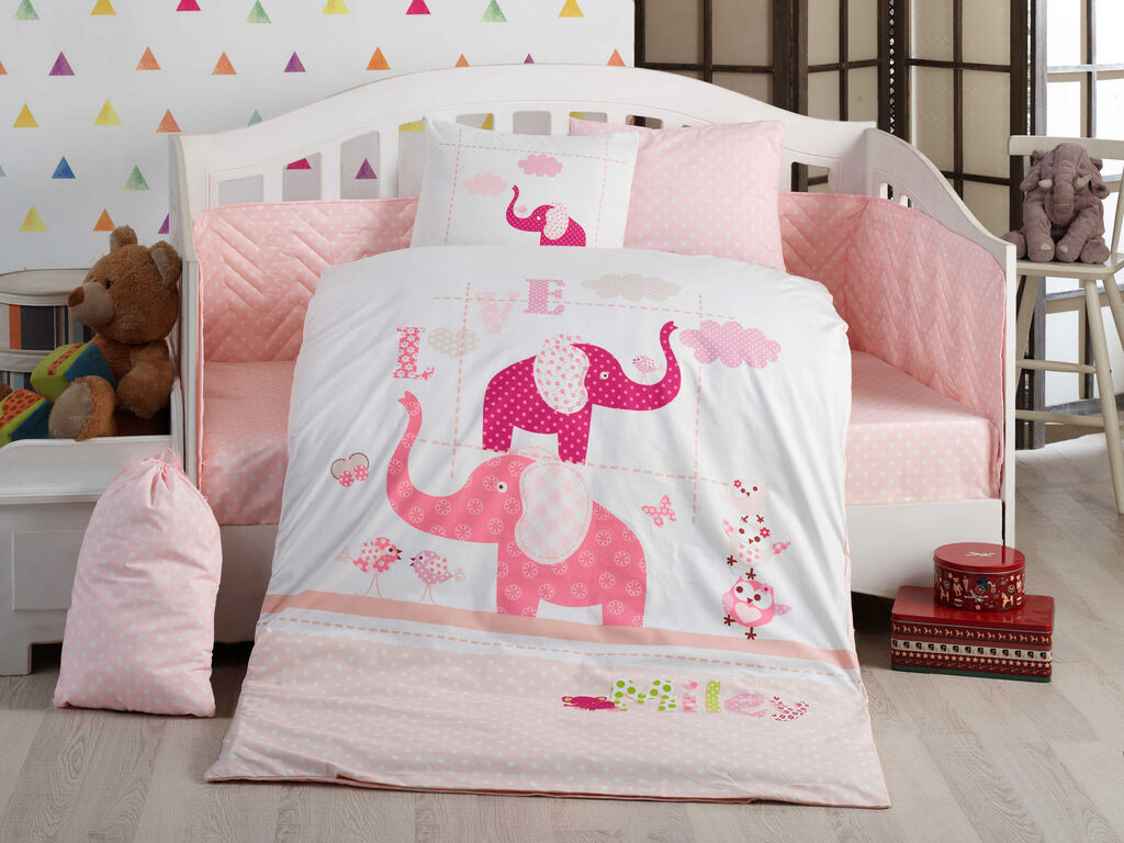 L'essentiel Maison Posteljina za bebe Preety , 100x150cm, Roze