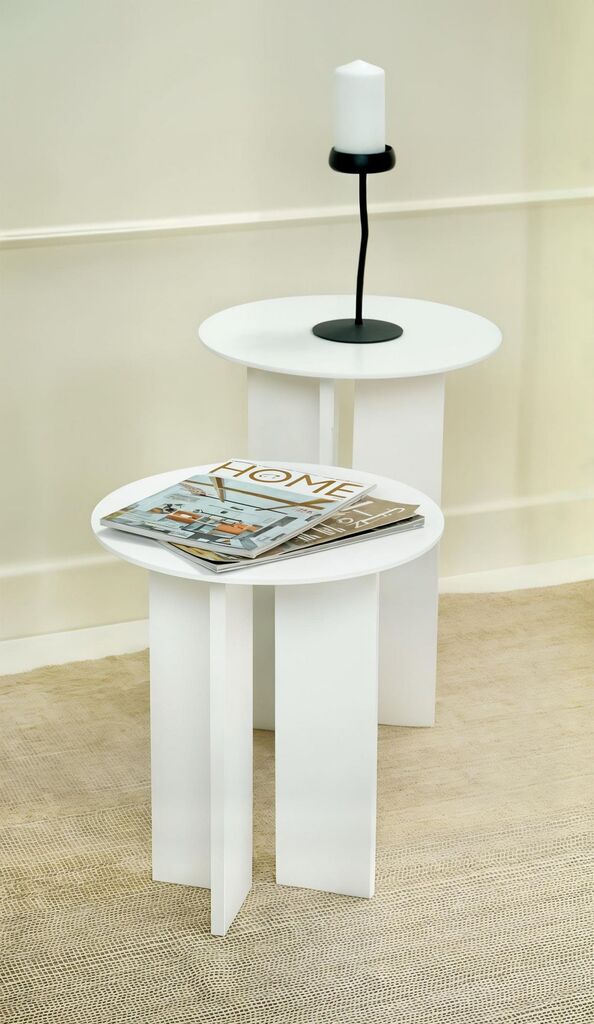 Hanah Home Leo set klub stolova, 2 dijela, bijela