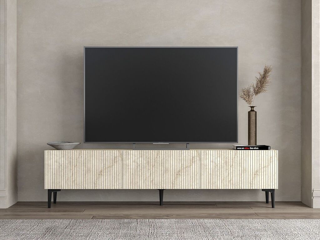 Hanah Home TV komoda Oscar, 180x45x31,4 cm, Bež