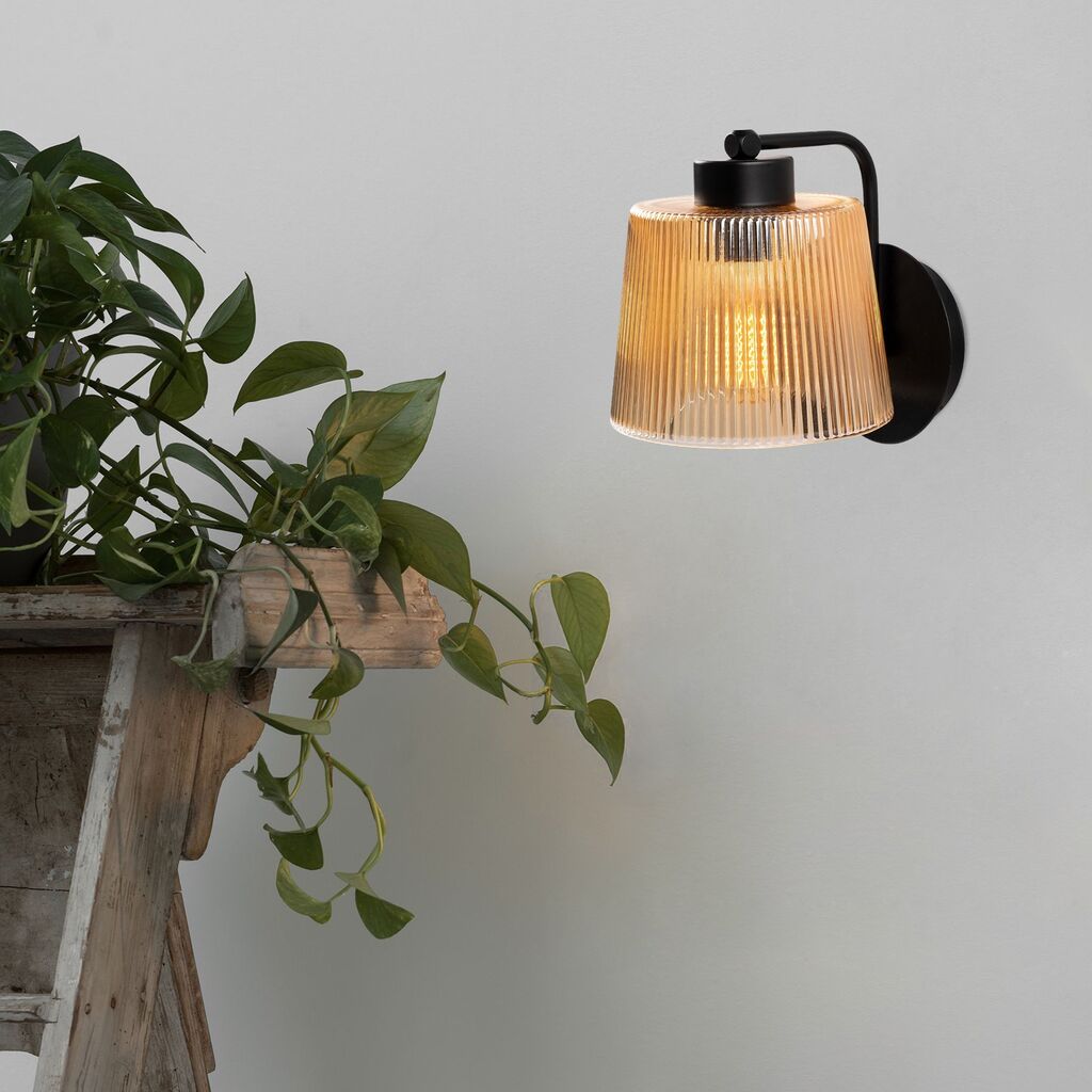 Opviq Zidna lampa E27 Grlo, Crna