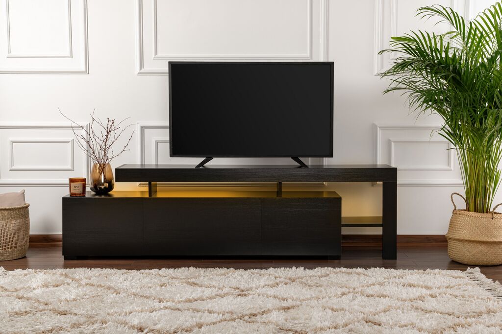 Hanah Home TV komoda Belize, 192 cm, crna