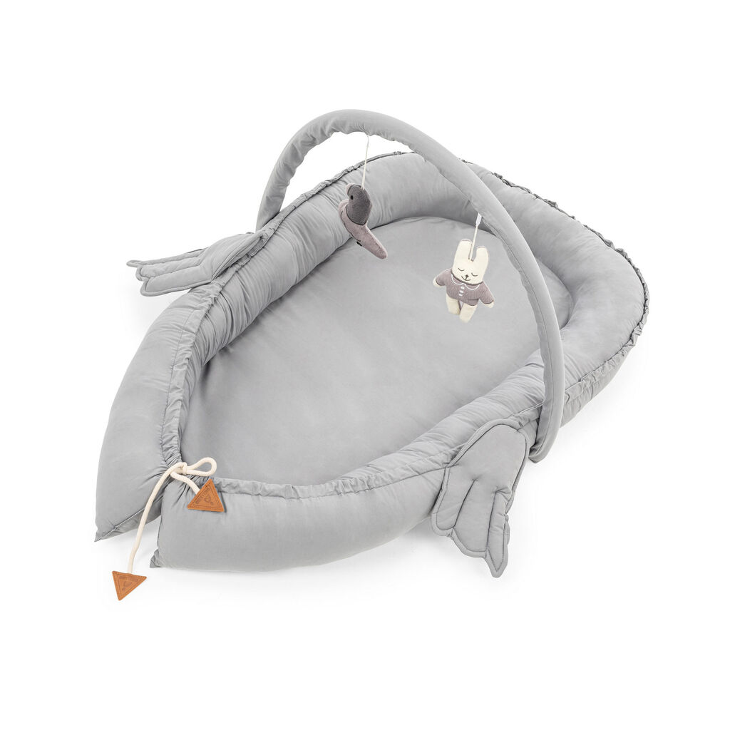 Aberto Design Gnezdo za bebe Babynest, Sivo