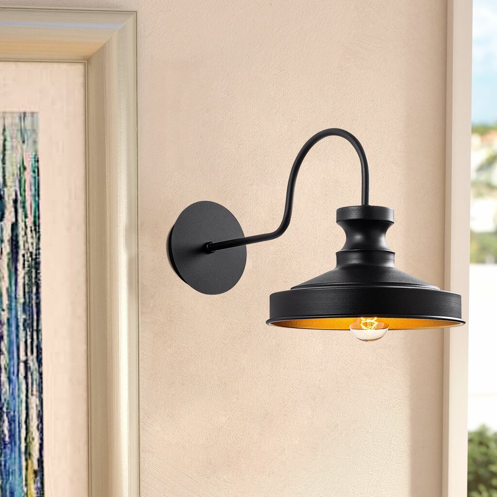 Opviq Berceste182 A Zidna lampa, crna