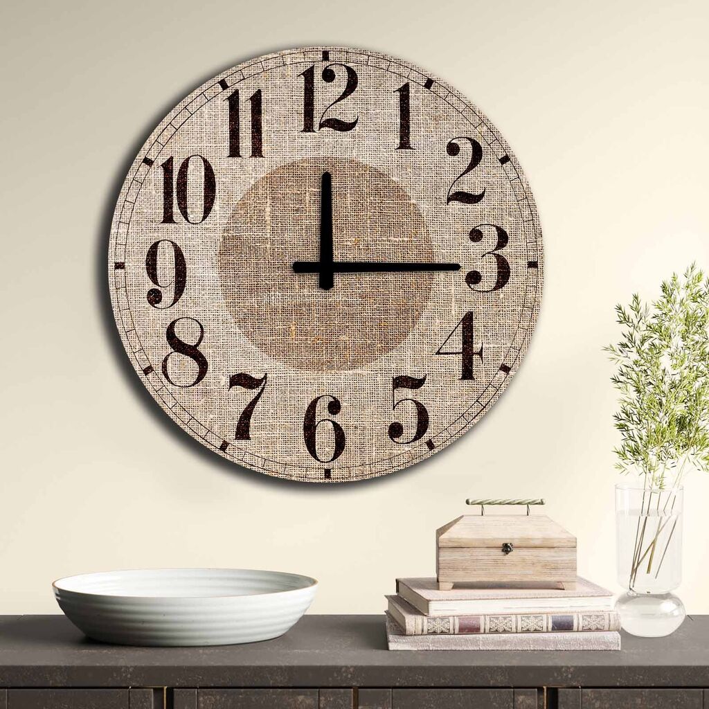 Zidni sat Wallity MDF 50cm šareni