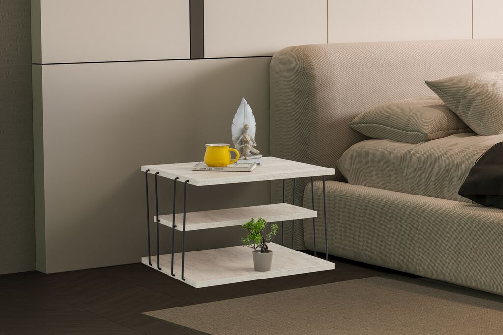 Hanah Home Club sto Lifon, 50x33x40 cm, Crni