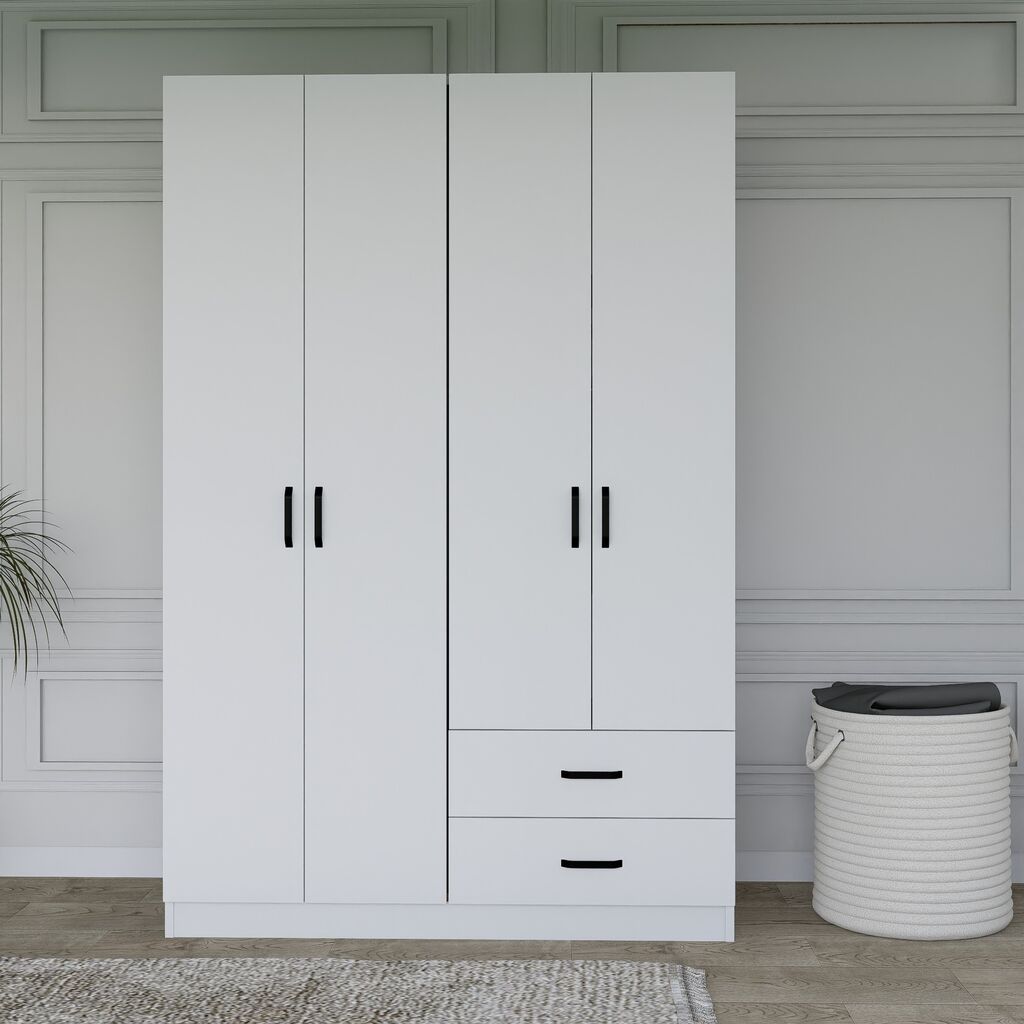 Hanah Home Ormar Yaman 1600-033, 120x180x45 cm, Bijela