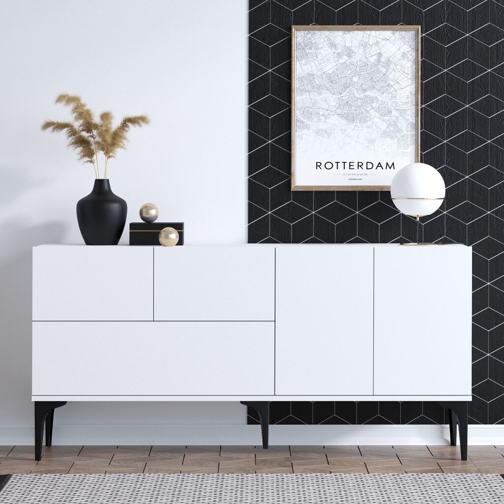 Hanah Home Komoda s policama, bijela