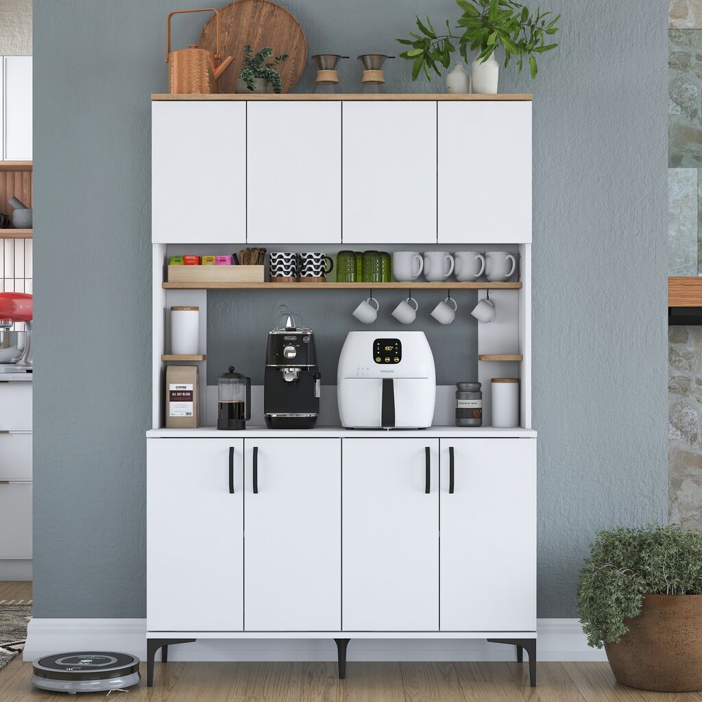 Hanah Home Višenamjenska komoda JE176-3291, 120 x40 x187,2 cm, Bijela