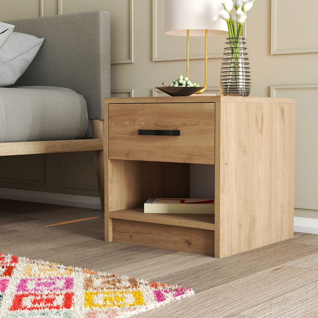 Hanah Home Noćni ormarić Grande 3622, 52x46.8x45 cm, Smeđa