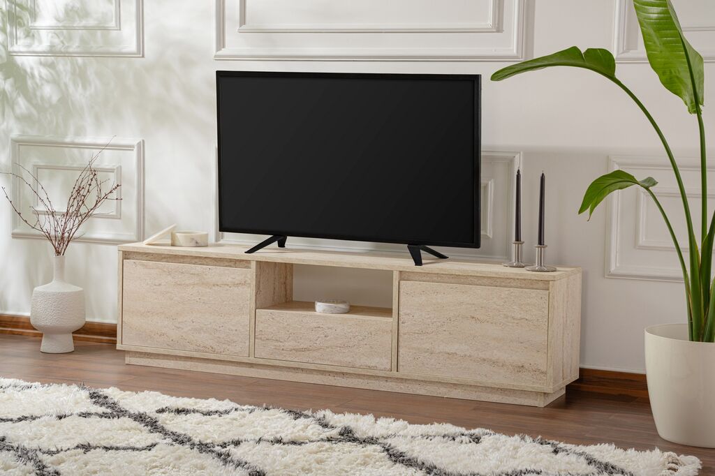 Nordure TV Komoda Vanguard, 160x42x29.5cm, Bež