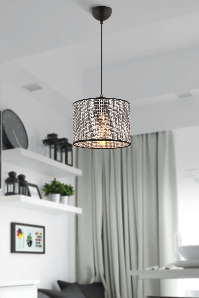 Opviq Luster Pie Hazeran, 25cmx25cm, Sivo-crna