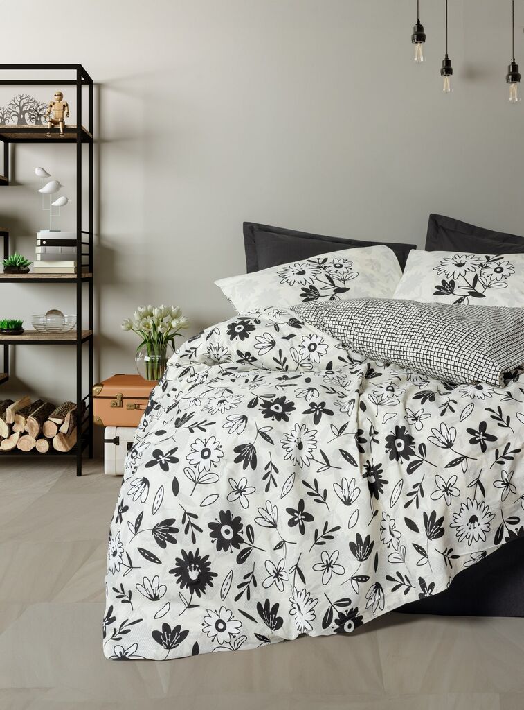 L'essentiel Maison set posteljine Meresa, 200x220 cm, crna