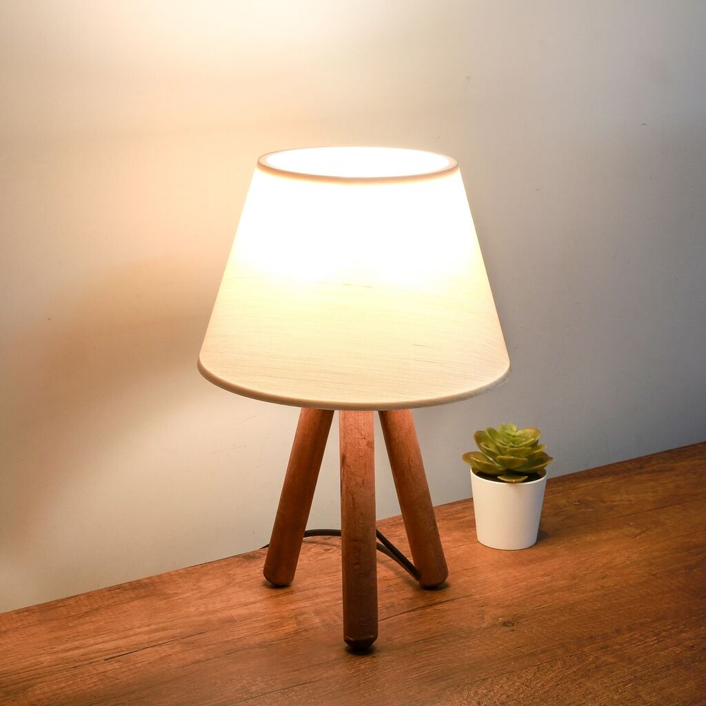 Opviq Stona lampa AYD-2845, Prljavo bijela