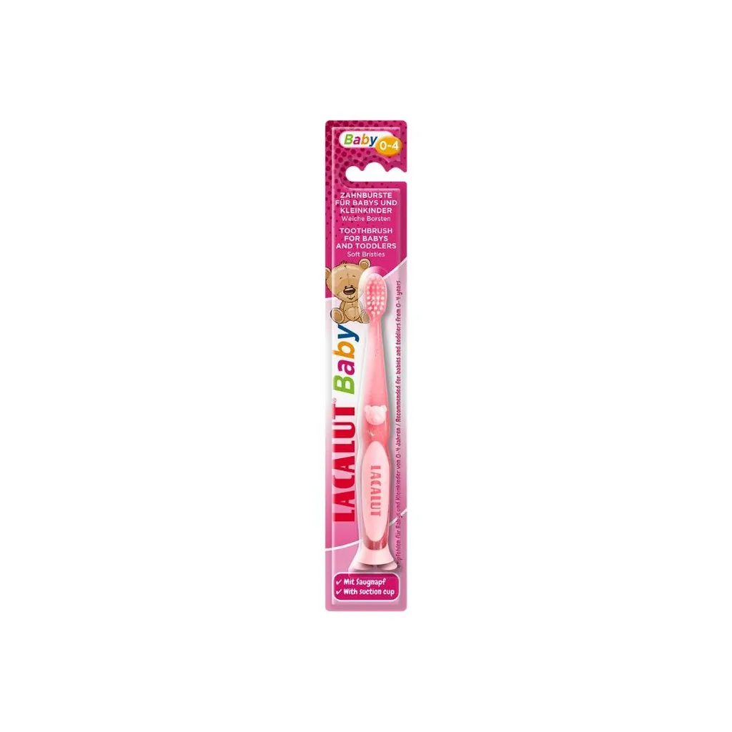 Lacalut Dečija četkica za mlečne zube, 0-4 godine, Roze