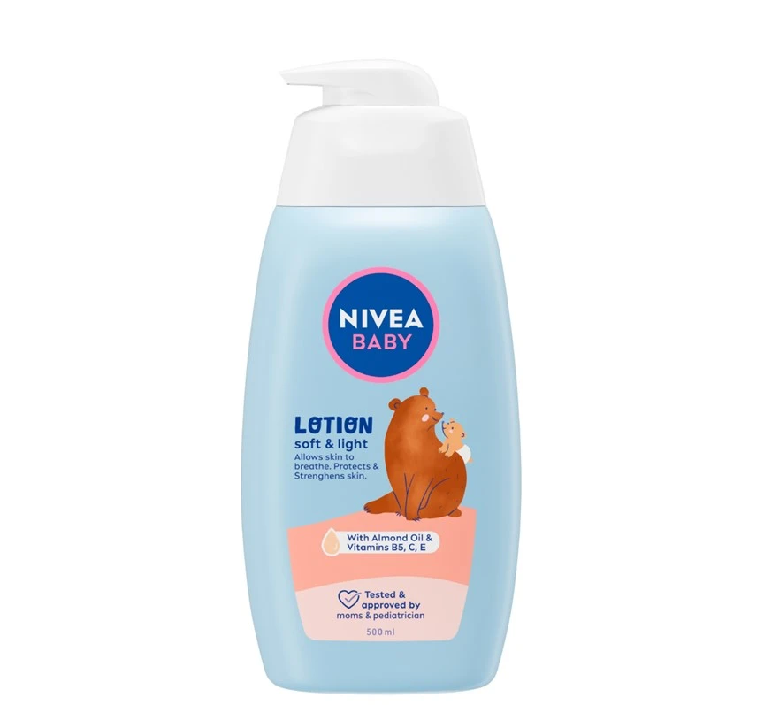 Nivea Hidratantni losion za bebe Soft&Light 80520, 500ml