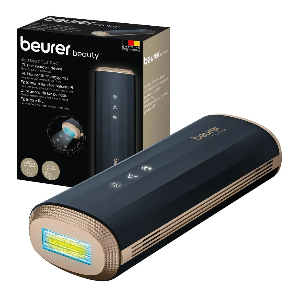 Beurer Epilator IPL 7800 Cool Pro, Crno-roze
